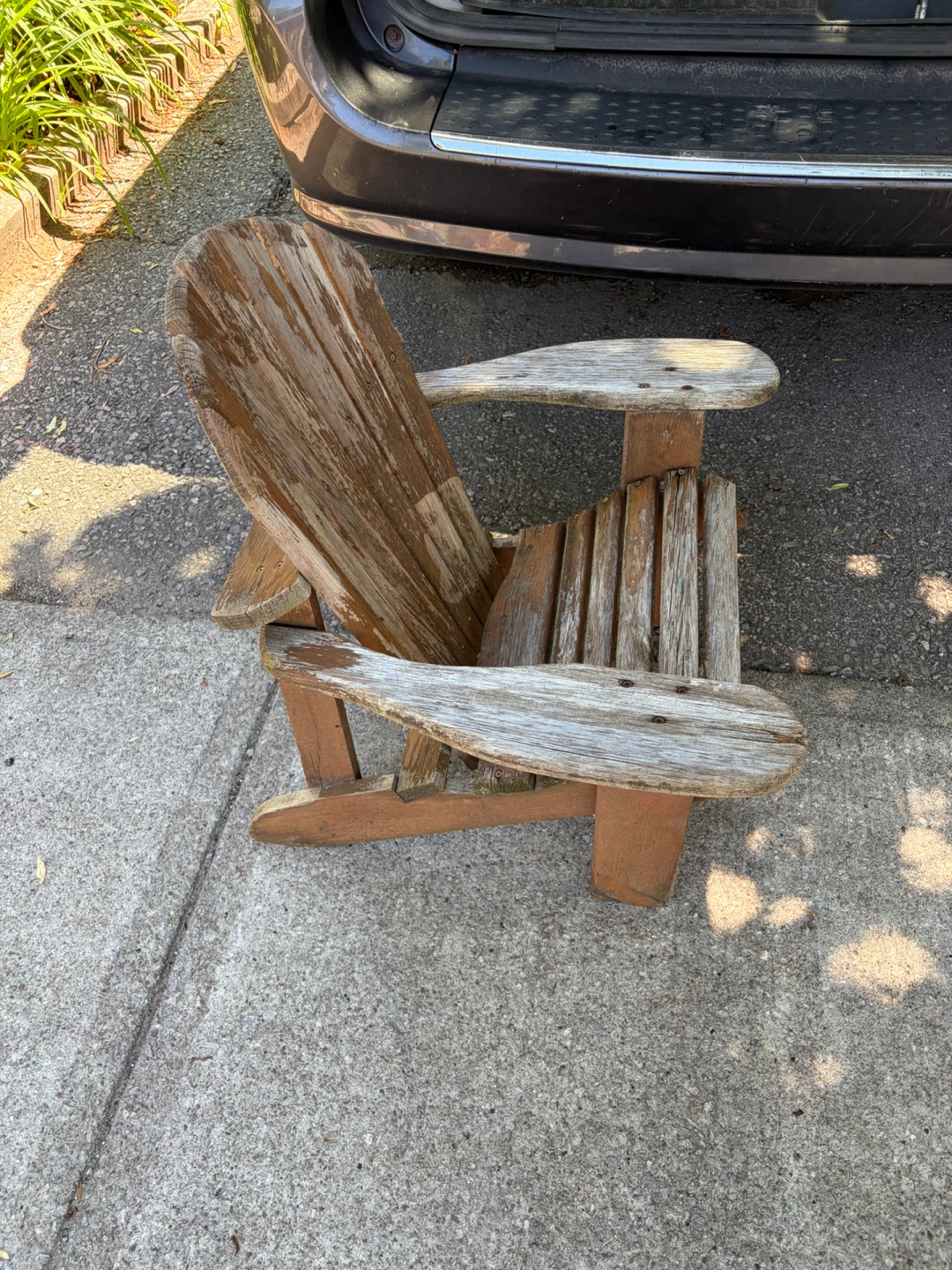 Vintage Wooden Garden Decoration Adirondack Chair - photo 3