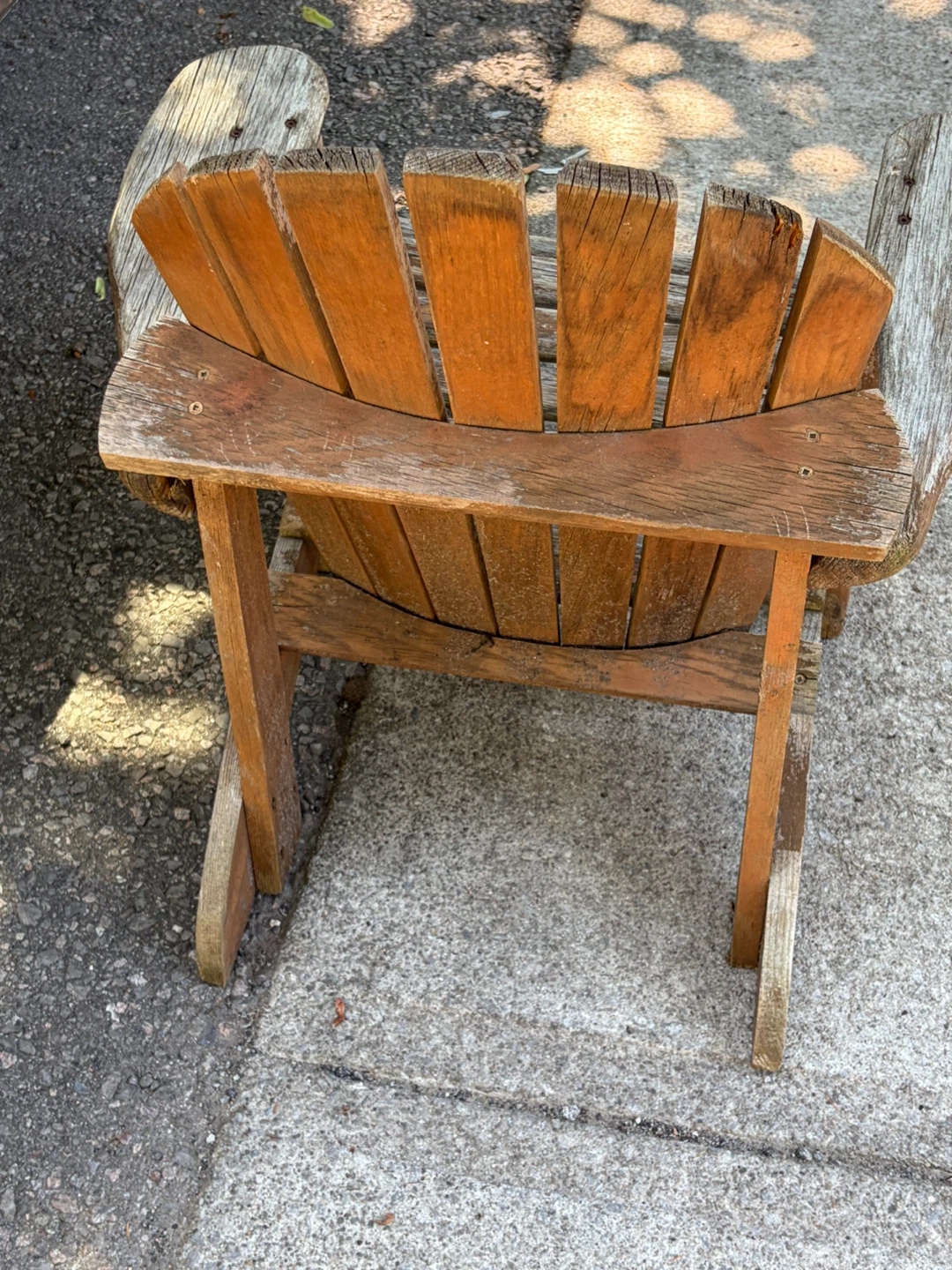 Vintage Wooden Garden Decoration Adirondack Chair - photo 4
