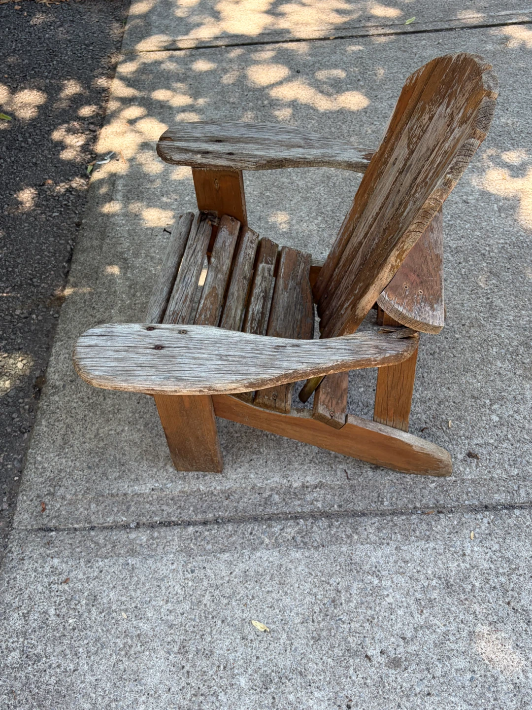 Vintage Wooden Garden Decoration Adirondack Chair - photo 5