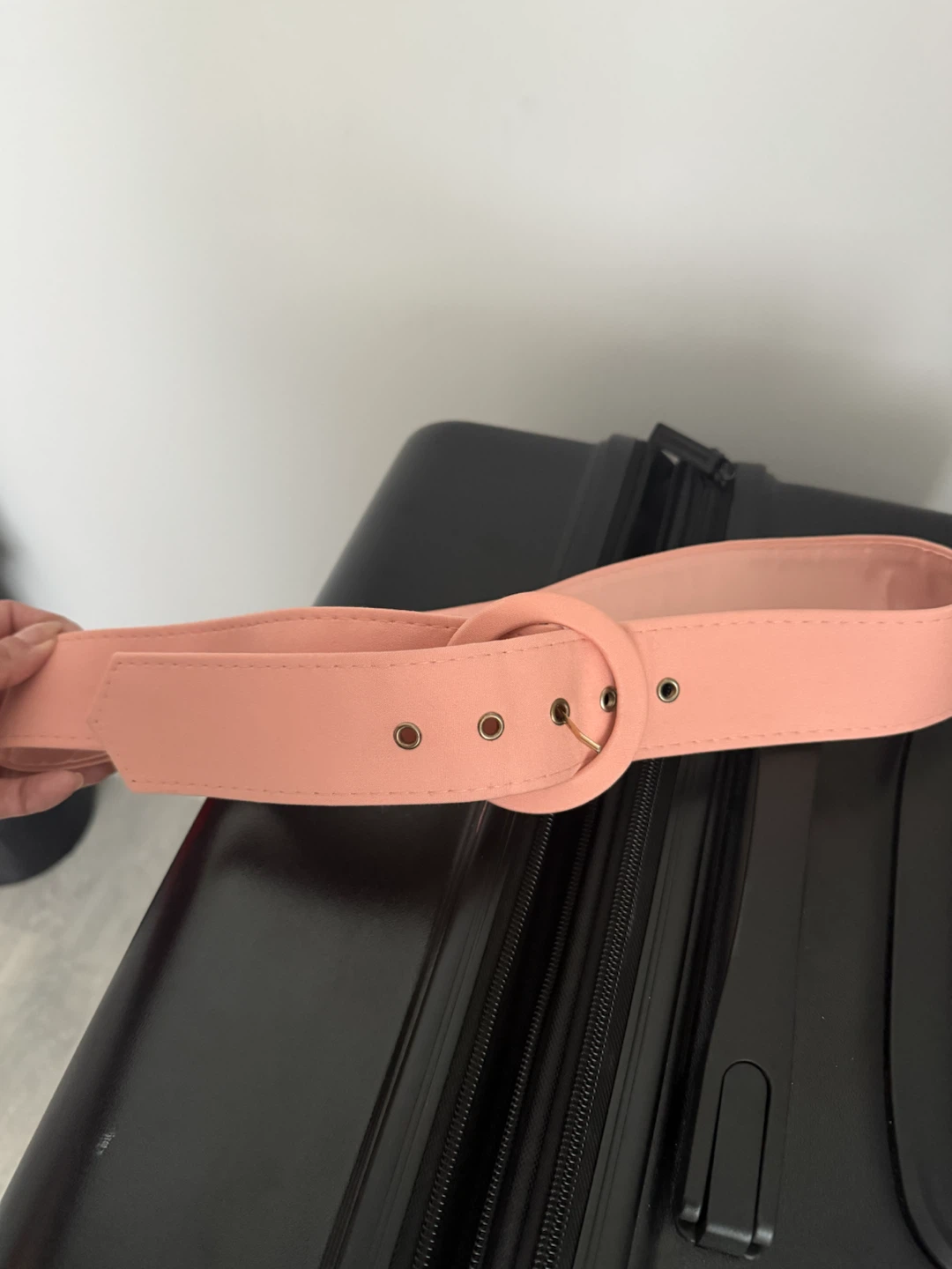 Peach Mini Dress with Belt - photo 4