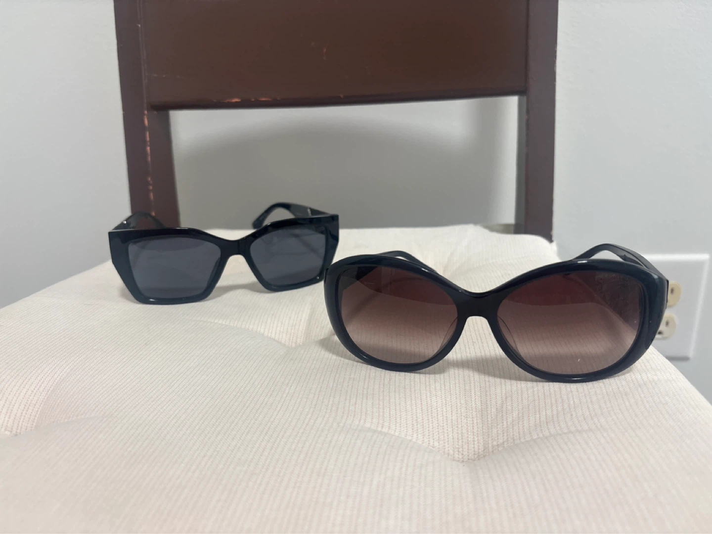 Two pairs of black sunglasses