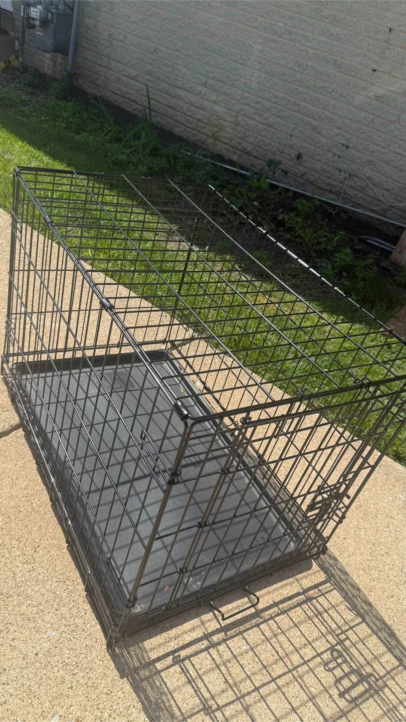 Wire Dog Crate with Tray - photo 4