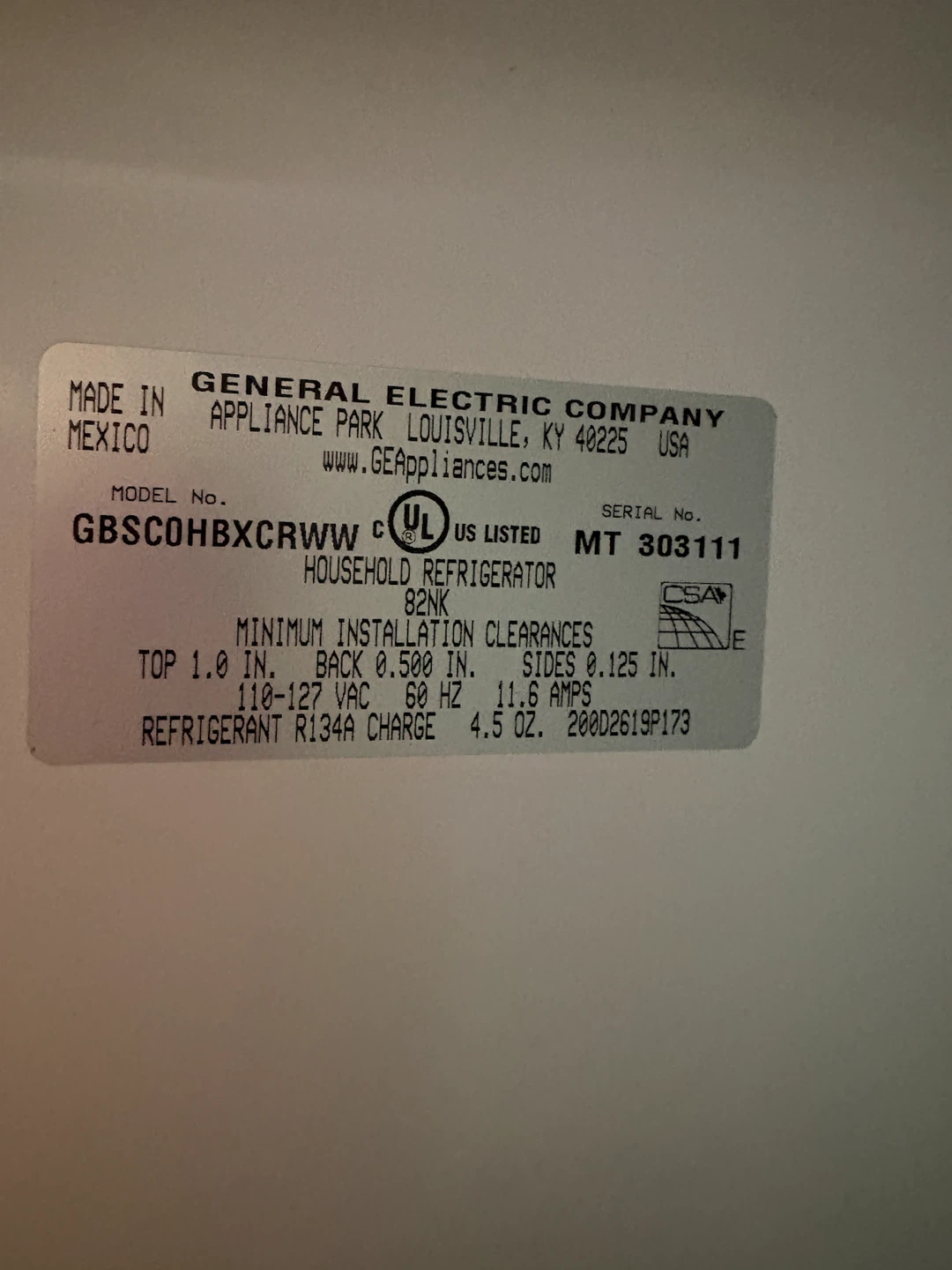 GE Household Button-Freezer Refrigerator - photo 4