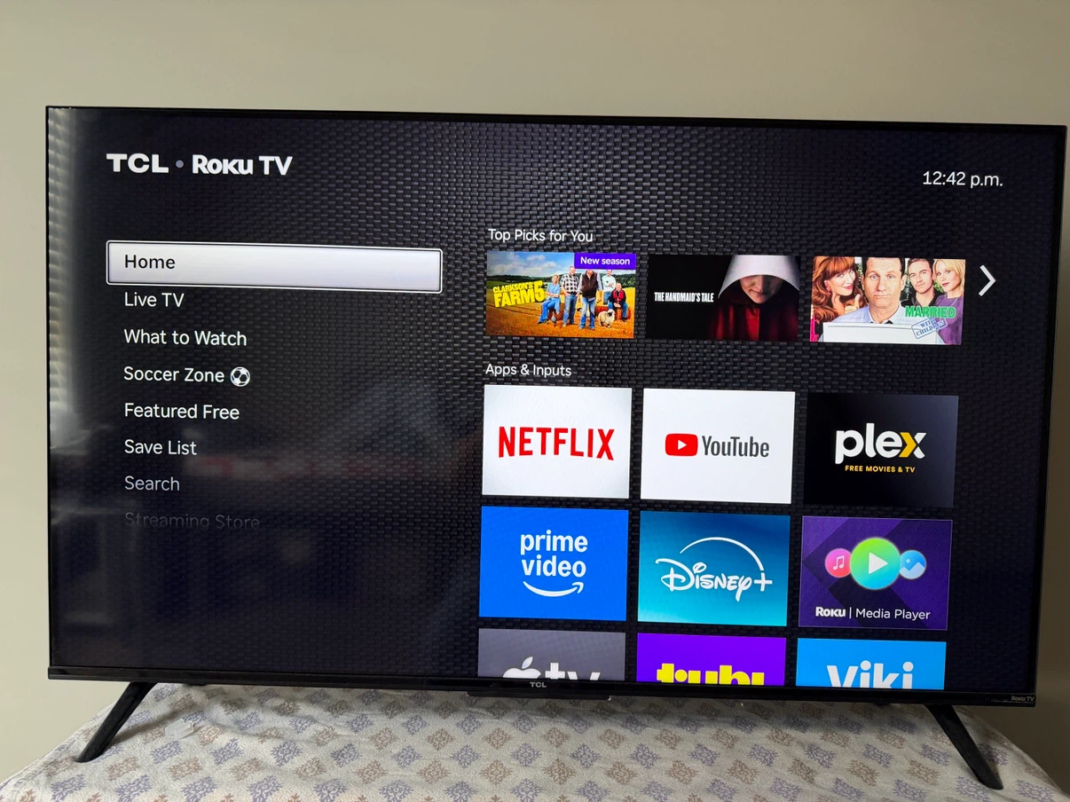TCL 43” TV is available for sale