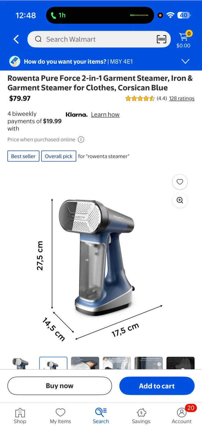 Rowenta Pure Force 2-in-1 Garment Steamer & Iron - photo 4