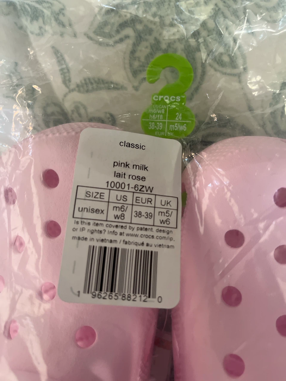 Crocs m6-w8, Pink Milk, new - photo 2