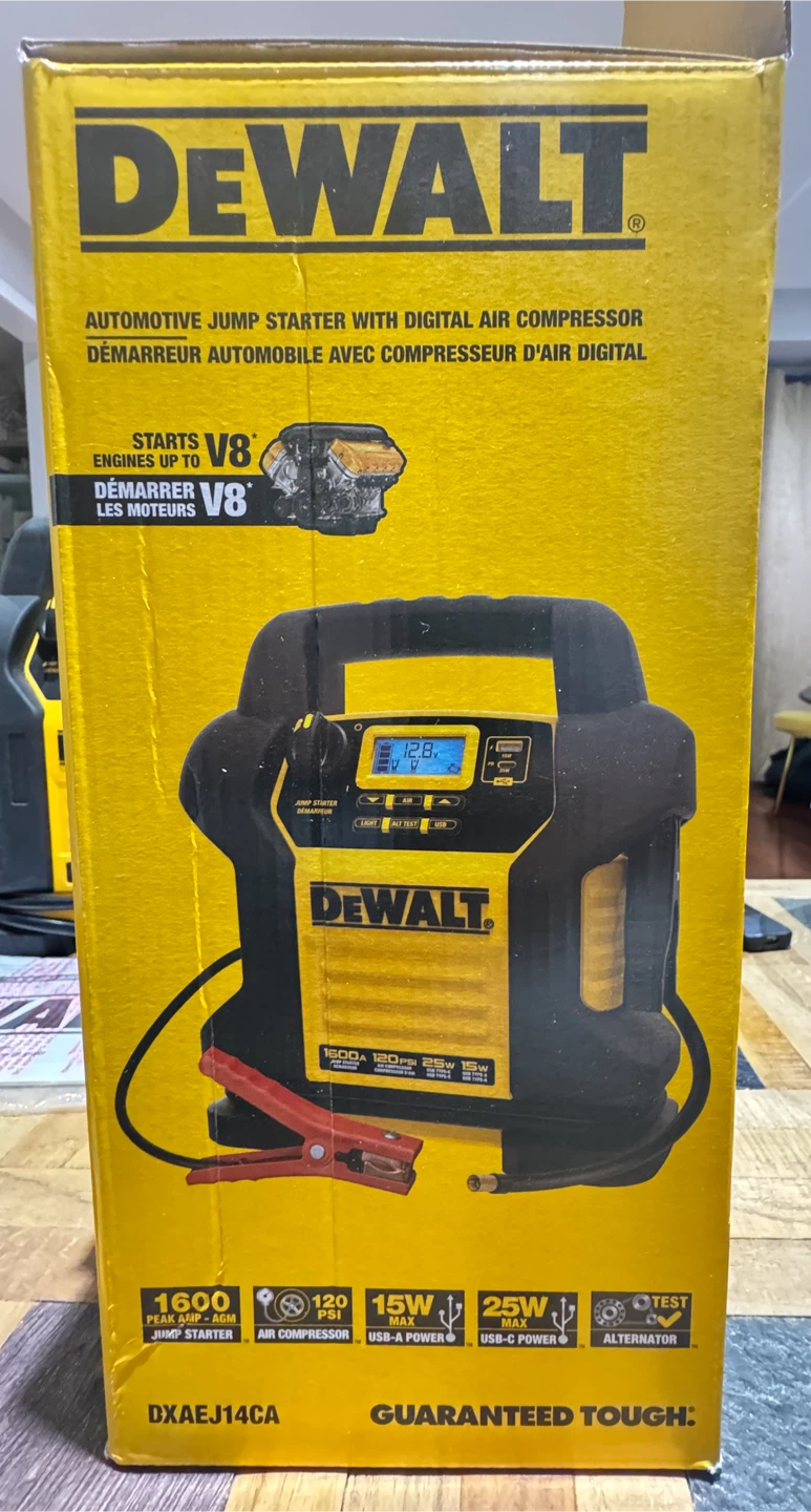 DEWALT 1600A Jump Starter with Digital Air Compressor - photo 3