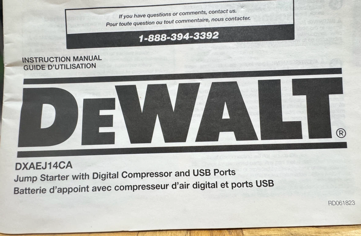 DEWALT 1600A Jump Starter with Digital Air Compressor - photo 5