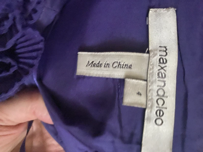 Max & Cleo Purple Dress Size 4 - photo 2