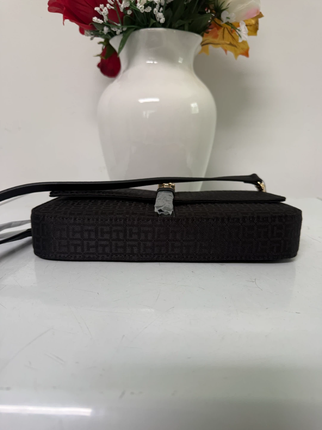 Tommy Hilfiger Black Monogram Shoulder Bag - photo 3
