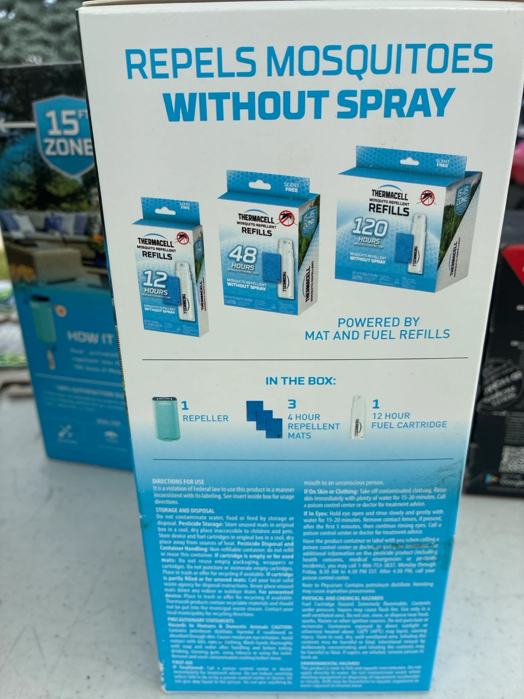 Thermacell Patio Shield Mosquito Protection Glacial Blue - photo 3