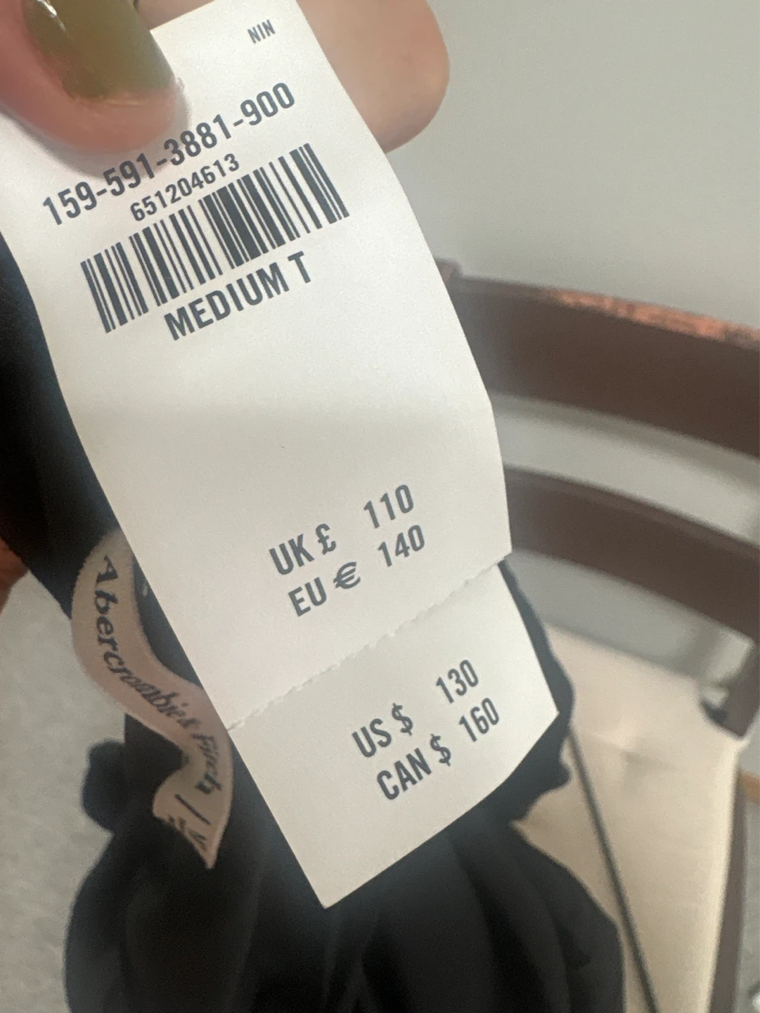 Abercrombie & Fitch Black Ruched Midi Dress - photo 2