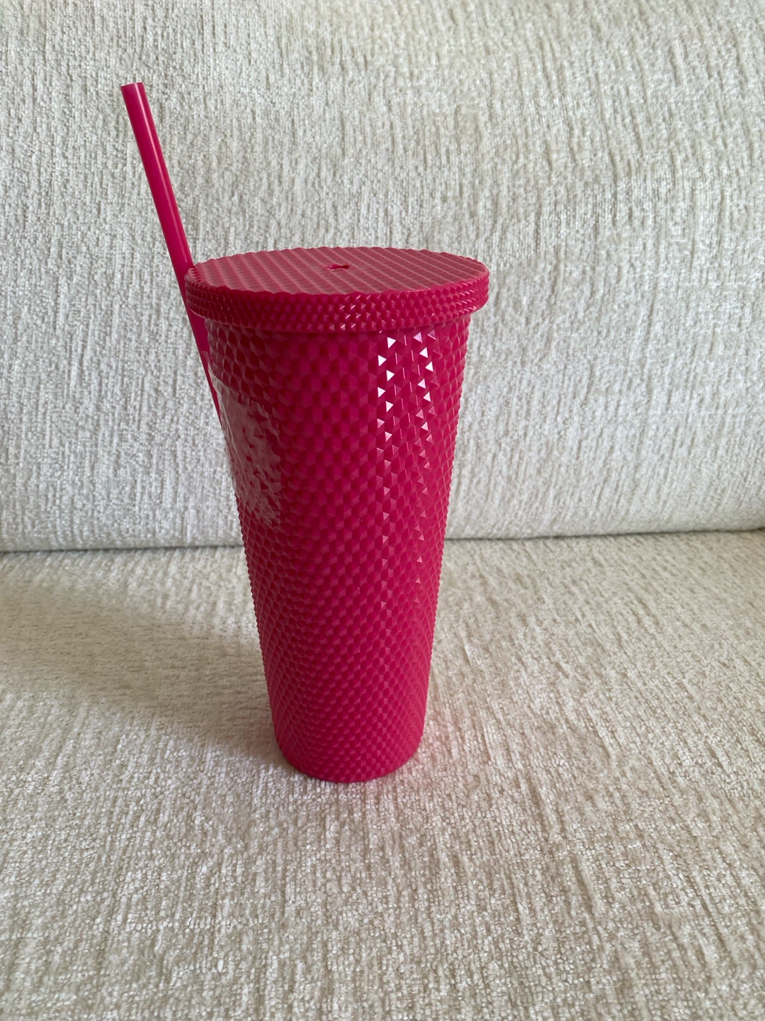 NEW Pink Tumbler with Straw