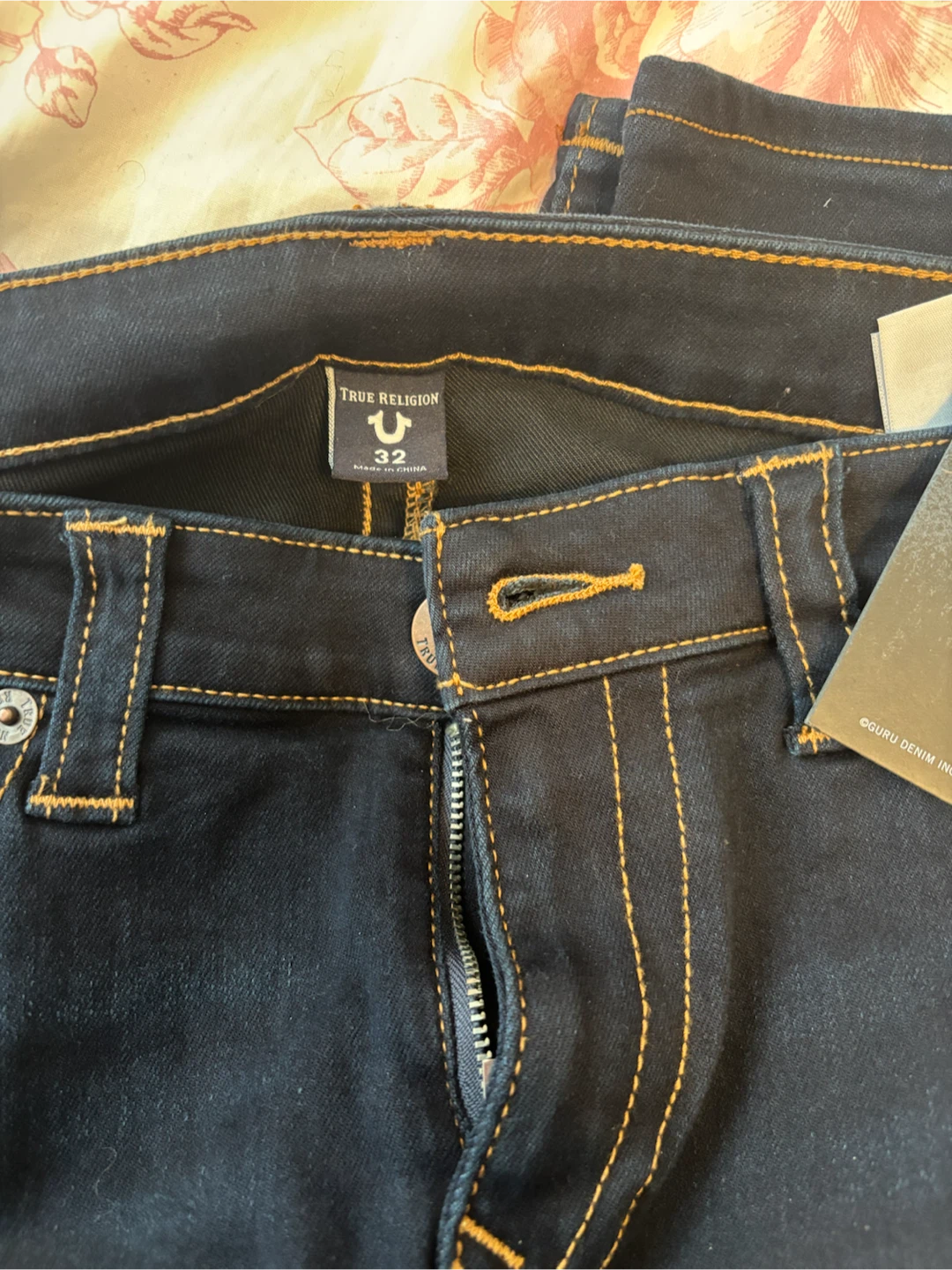 True Religion  Curvy Skinny Jeans - Dark Raindrop Wash - Size 32 - photo 2