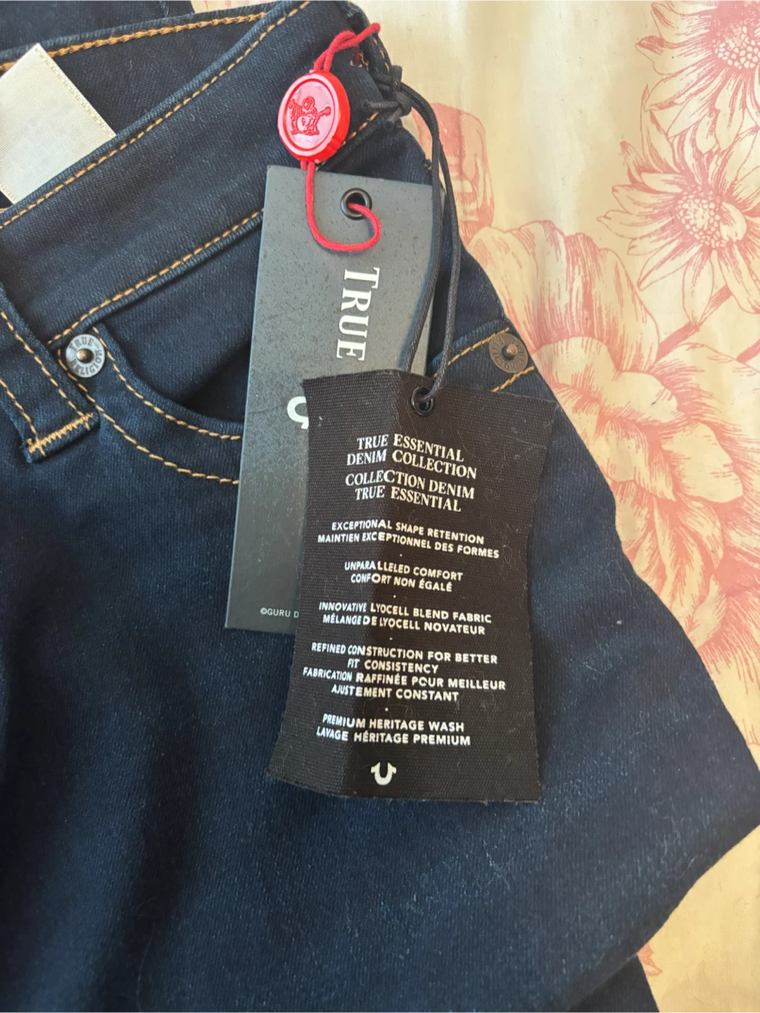 True Religion  Curvy Skinny Jeans - Dark Raindrop Wash - Size 32 - photo 5