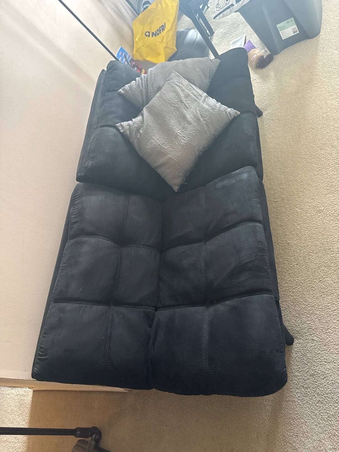 Black Futon Sofa Bed - photo 2