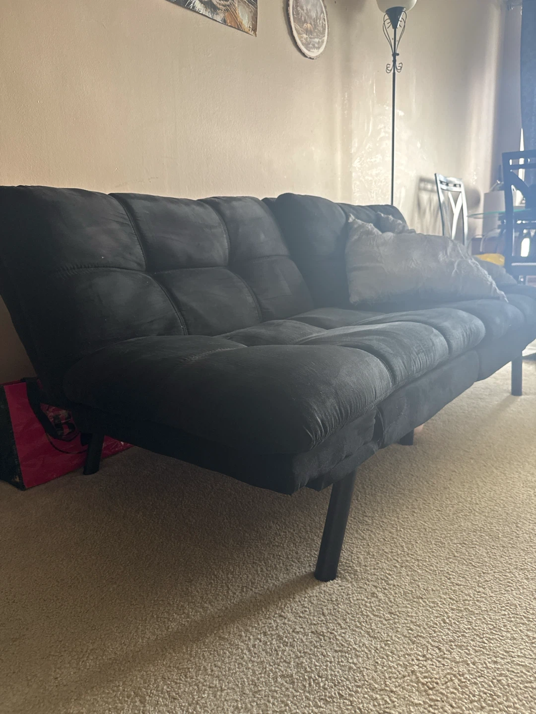 Black Futon Sofa Bed - photo 3