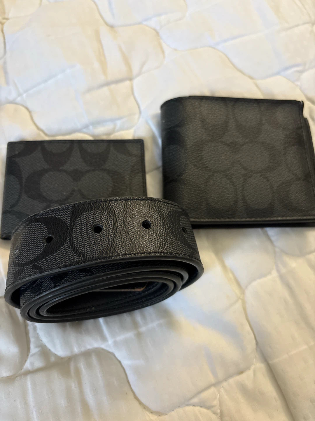 Coach Signature Belt and Wallet Set
