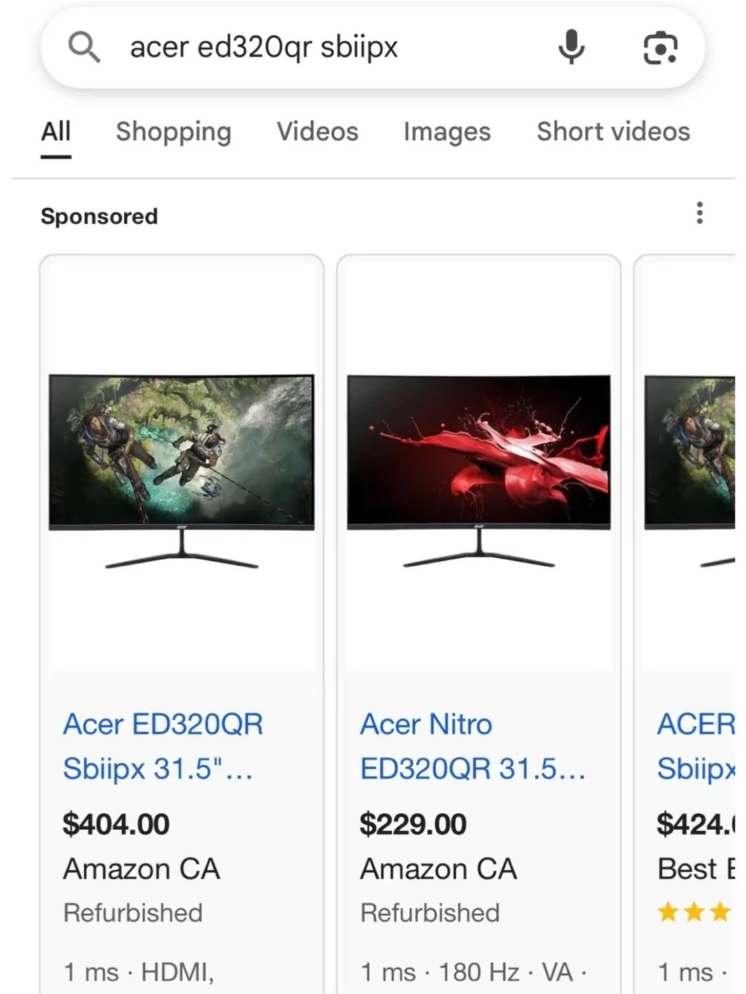 Acer ED320QR Sbiipx LCD Monitor - photo 4