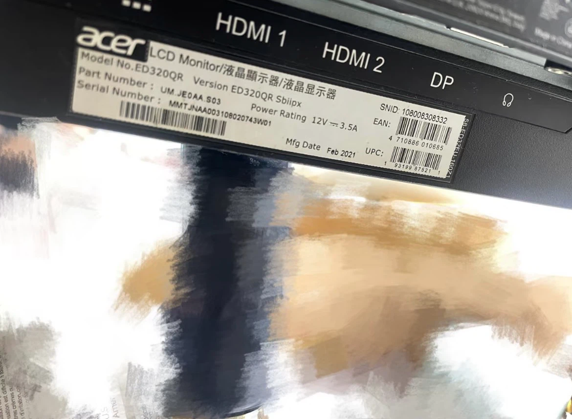 Acer ED320QR Sbiipx LCD Monitor - photo 5