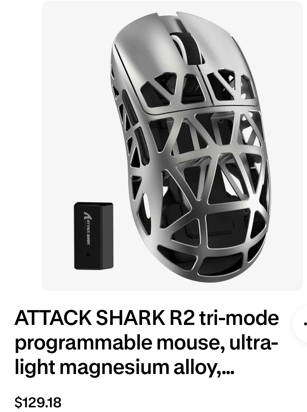 ATTACK SHARK R2 Tri-Mode Wireless Gaming Mouse - photo 2