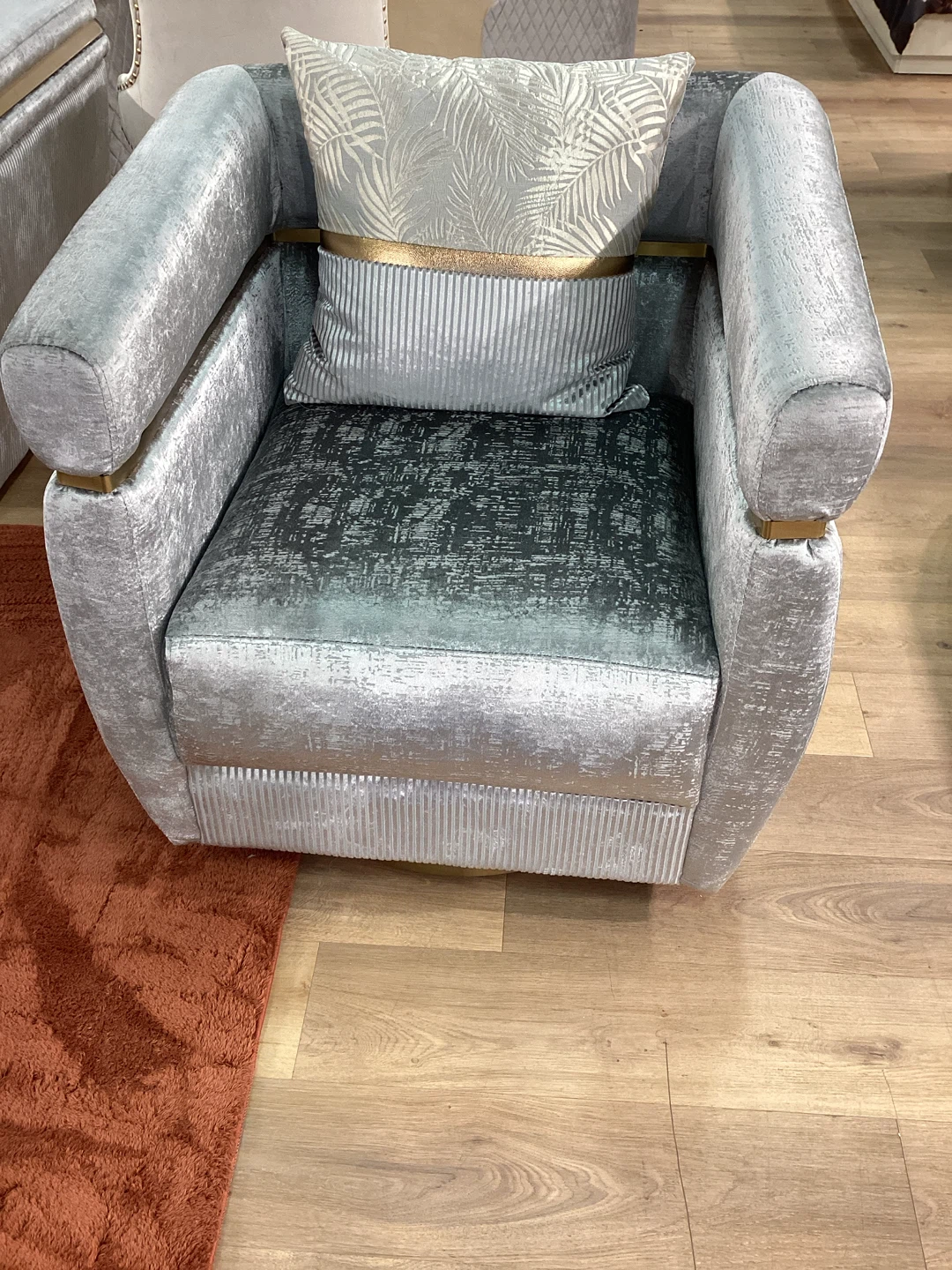 Velvet Accent Chair