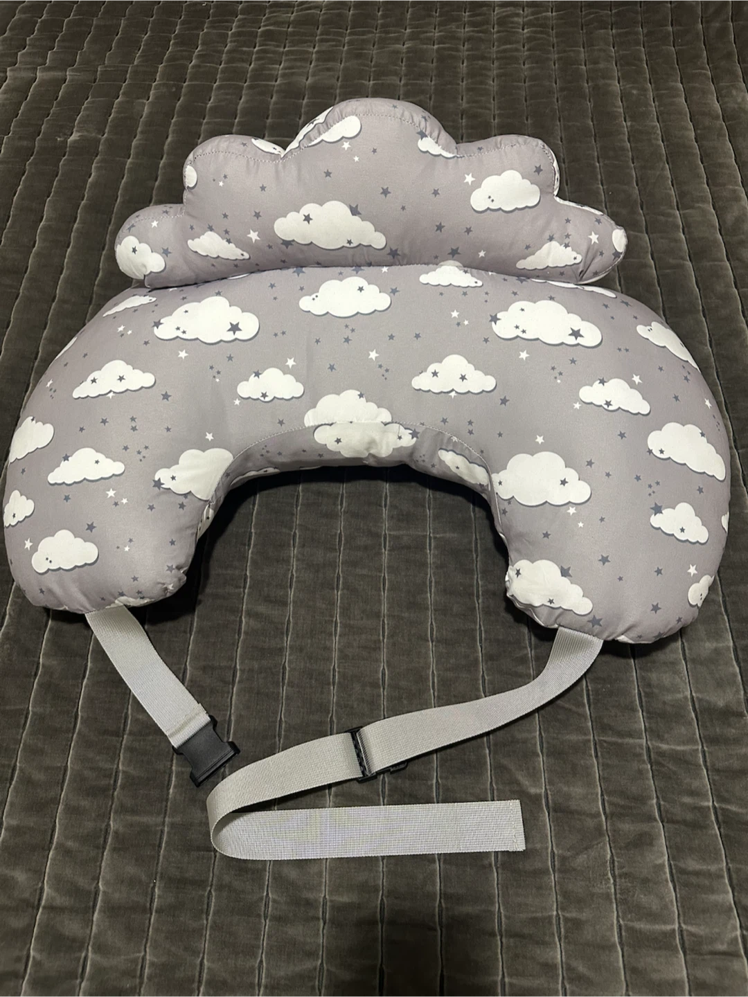 Gray Cloud Nursing Pillow