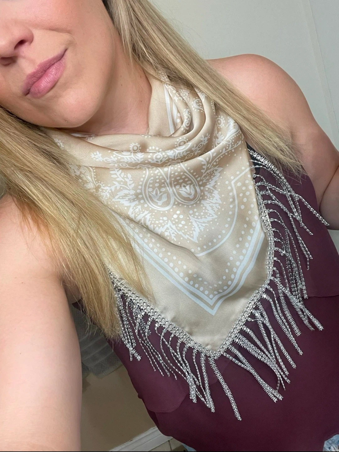 Stampede fringe bandana tops