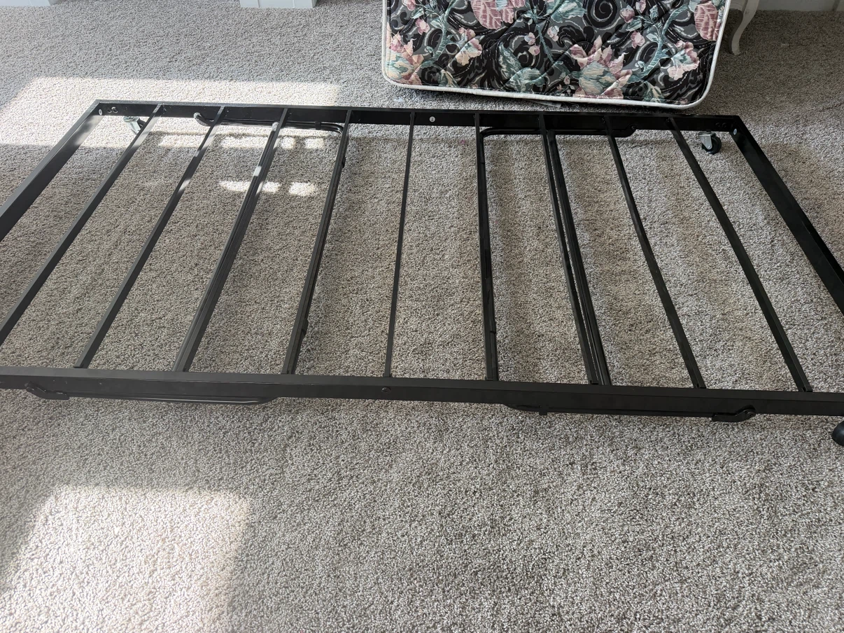 Folding Roll-Out Bed Frame with Mattress - photo 2