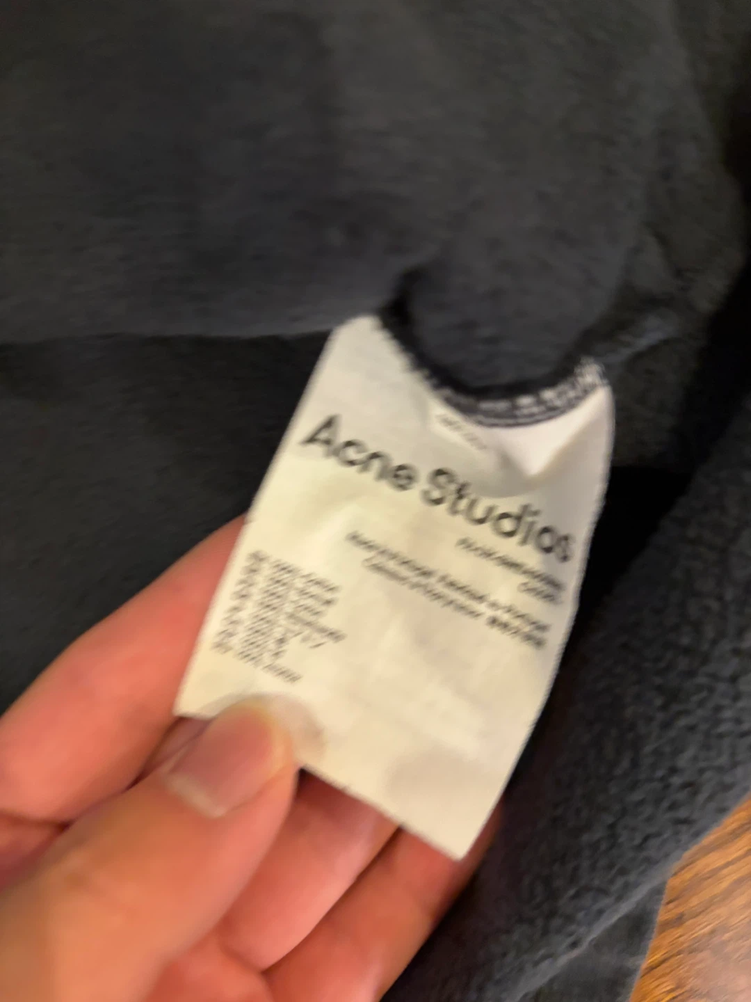 Acne Studios Black Hoodie with Pink Faces Graphic - photo 4