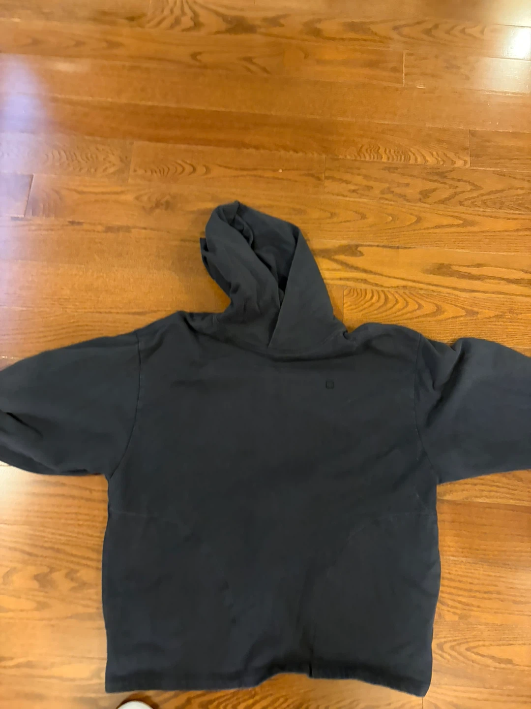 Acne Studios Black Hoodie with Pink Faces Graphic - photo 2