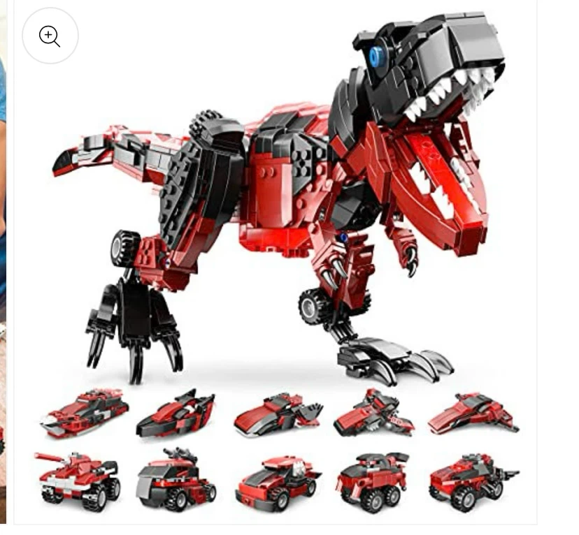 New 782 Pieces STEM Dinosaur Building Block Set,11-in-1