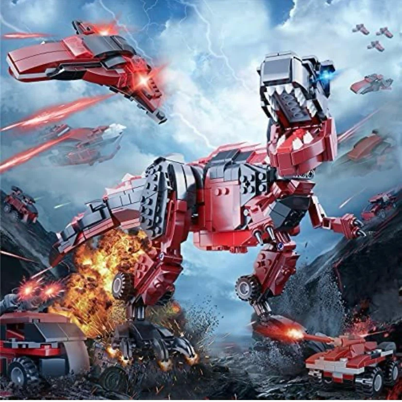 New 782 Pieces STEM Dinosaur Building Block Set,11-in-1 - photo 2