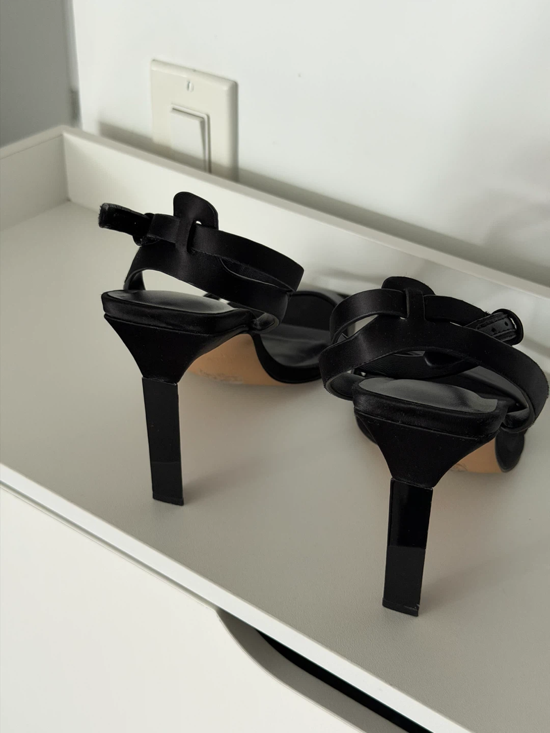 Black Strappy Heeled Sandals - photo 4
