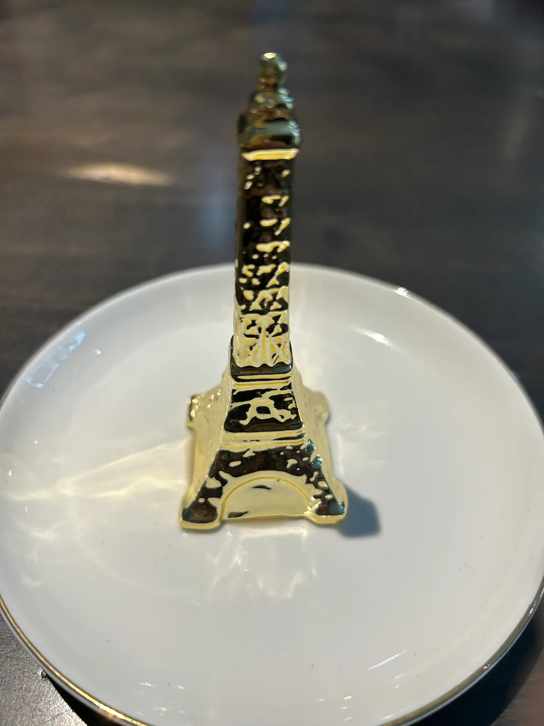 Gold Eiffel Tower Trinket Dish - photo 3