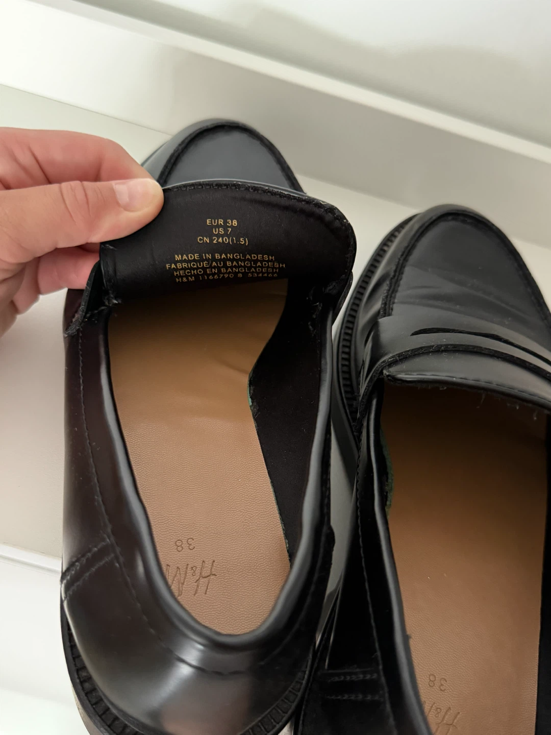 H&M Black Loafers Size 7 (EUR 38) - photo 5