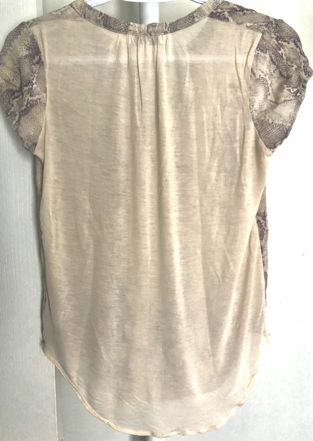 Babaton "With Silk" Snake Print Blouse XXS - photo 2