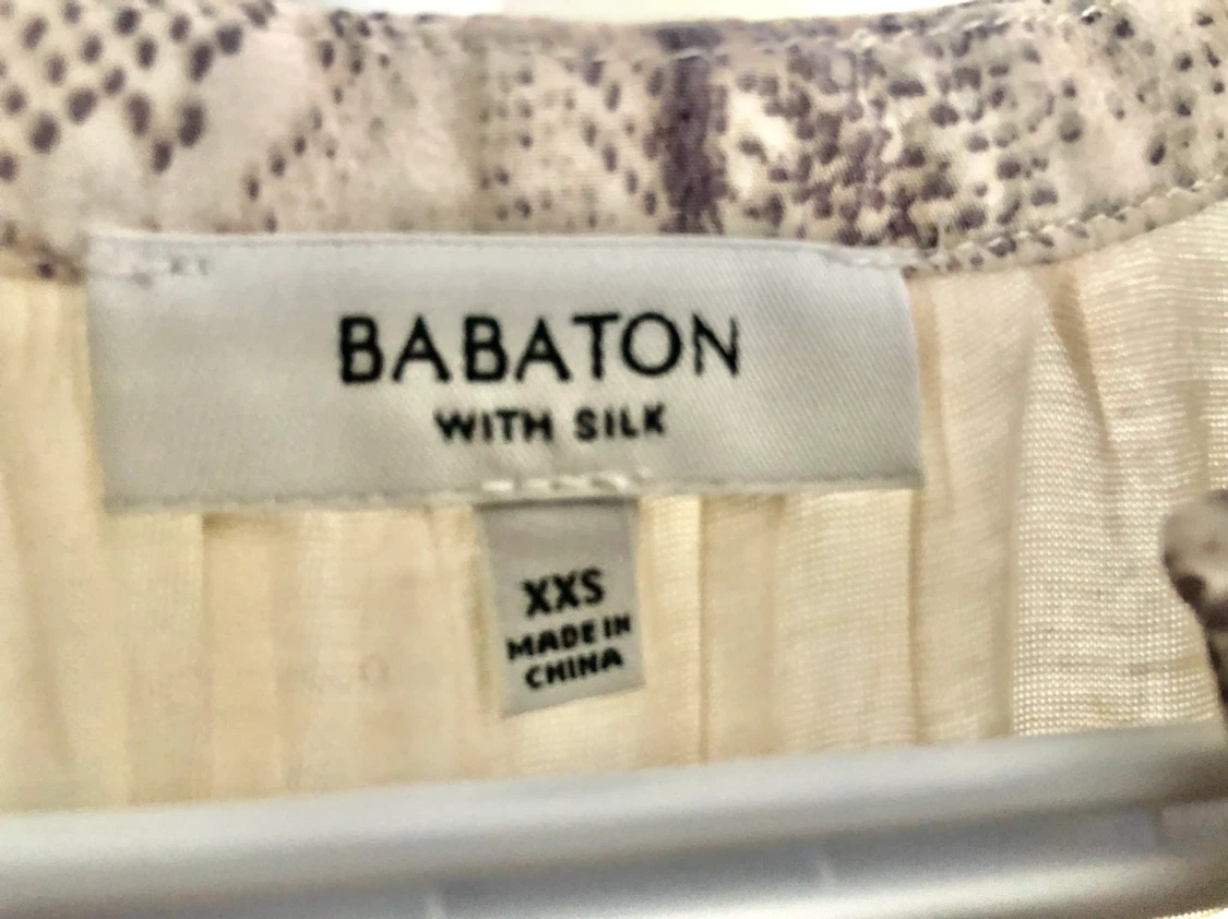Babaton "With Silk" Snake Print Blouse XXS - photo 3