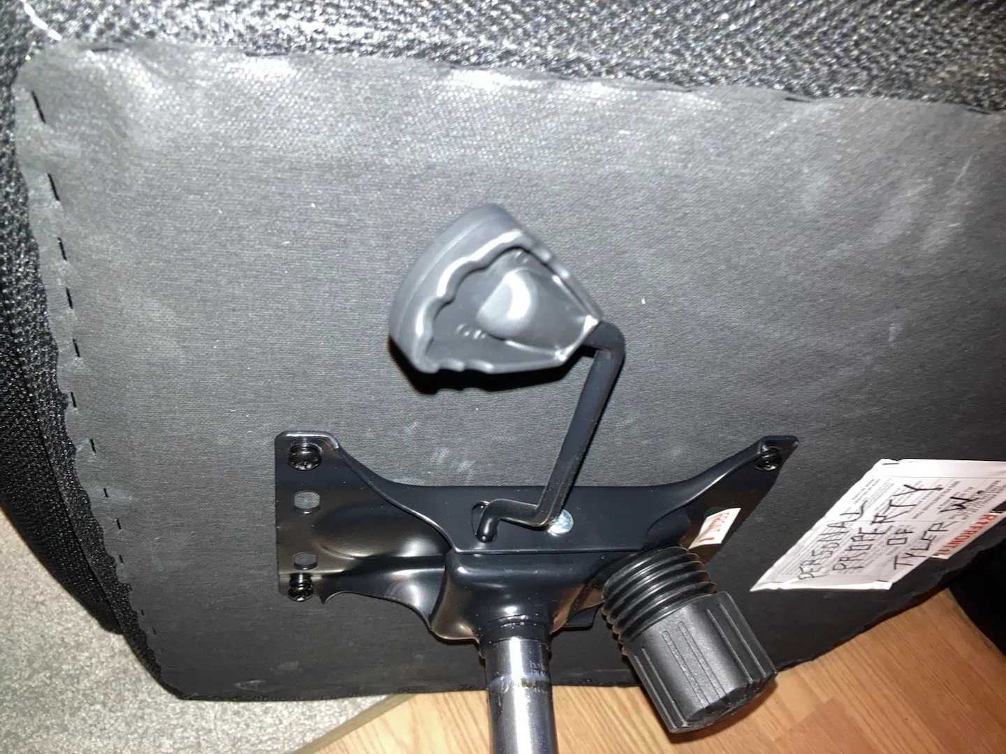 Black leather office chair - photo 5