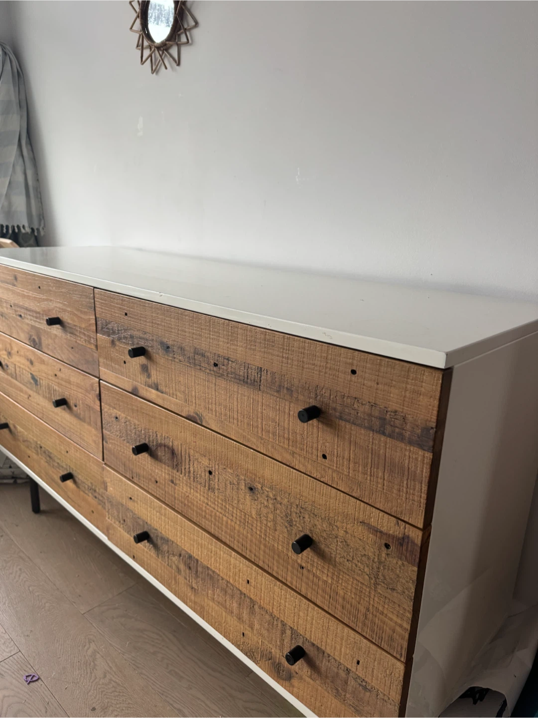 West Elm Emmerson 6-Drawer Reclaimed Wood & Lacquer Dresser - photo 2