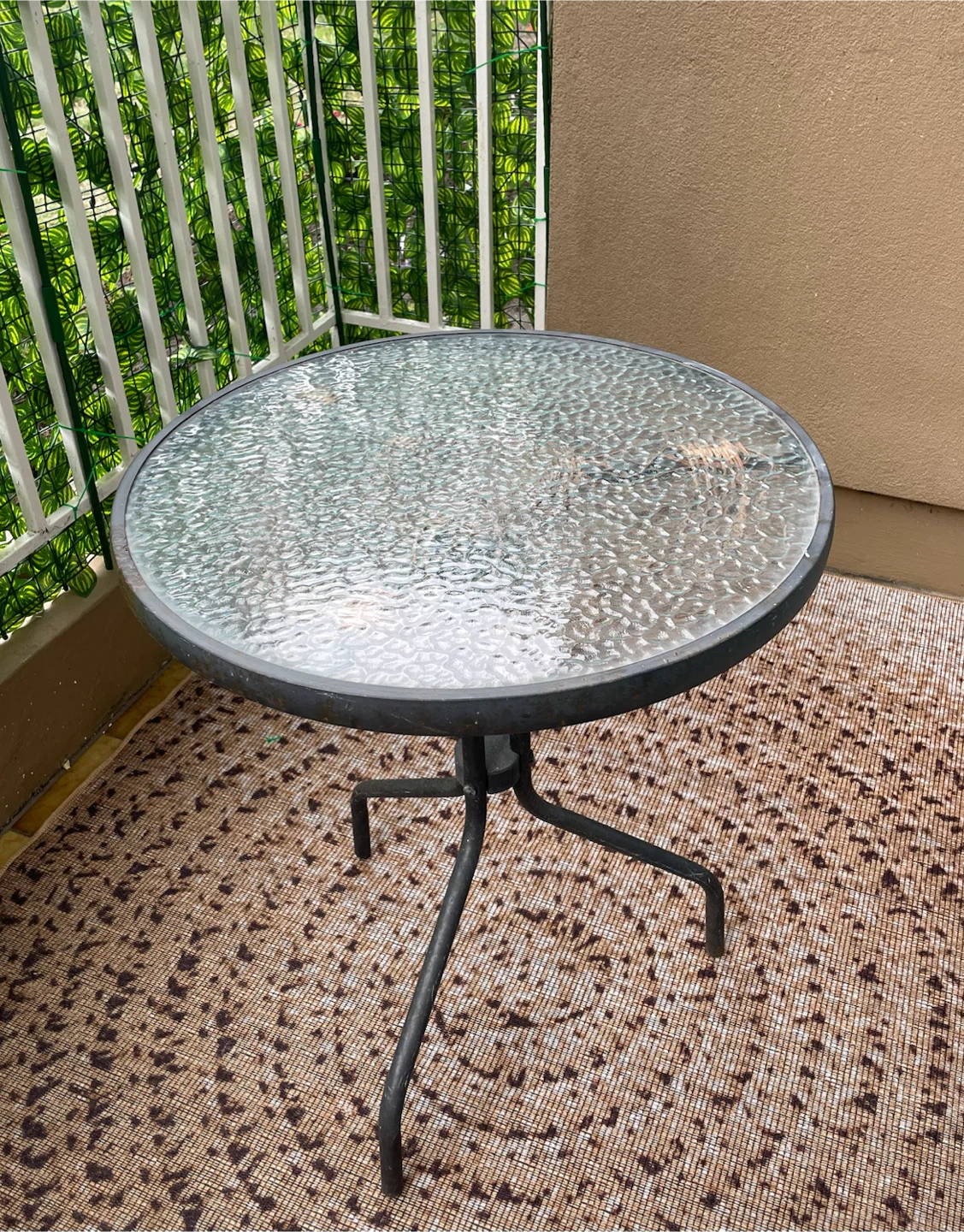 Outdoor Glass Bistro Table perfect for Balcony or Patio - photo 2