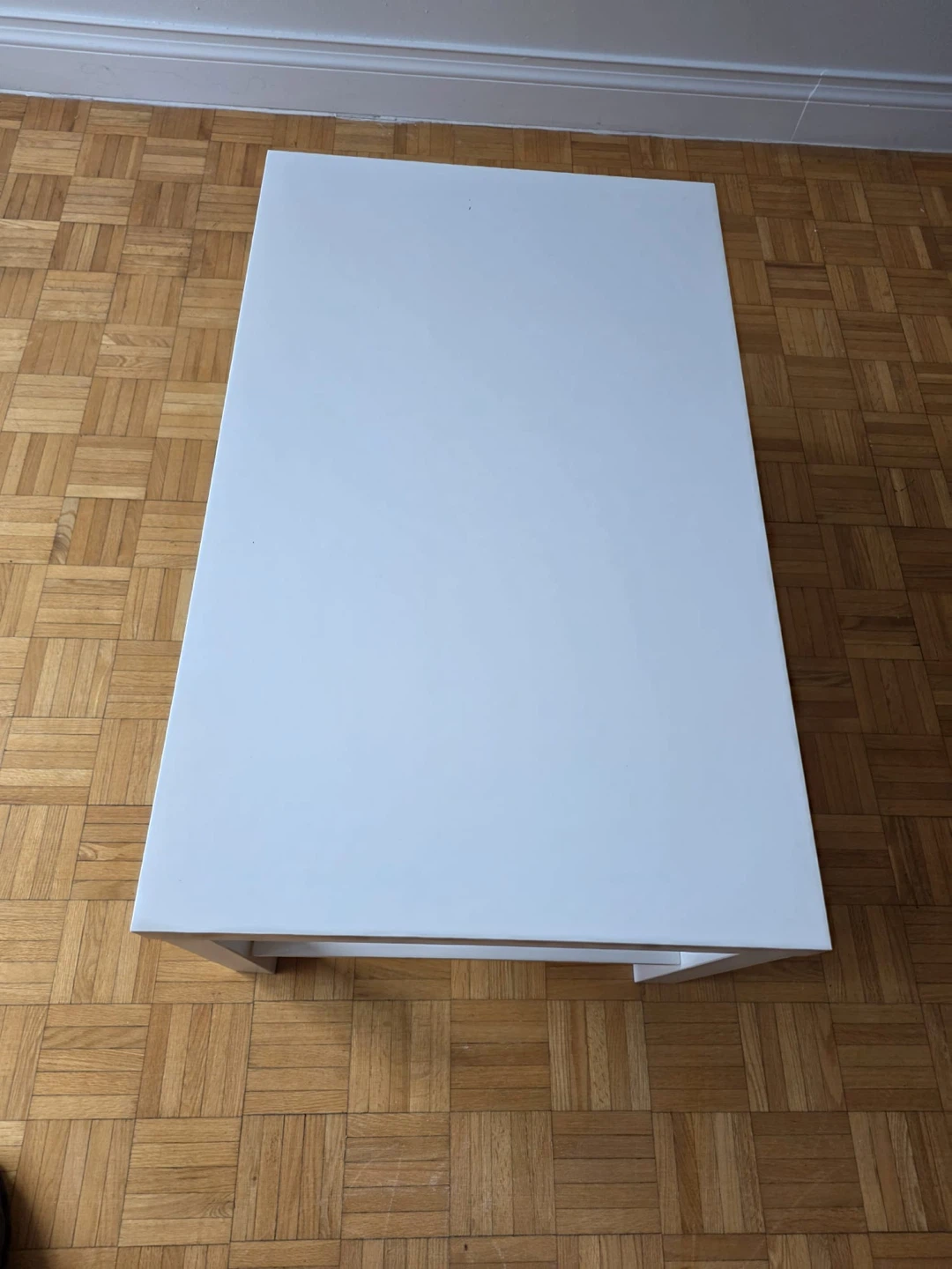 IKEA White Coffee Table with Shelf - photo 3
