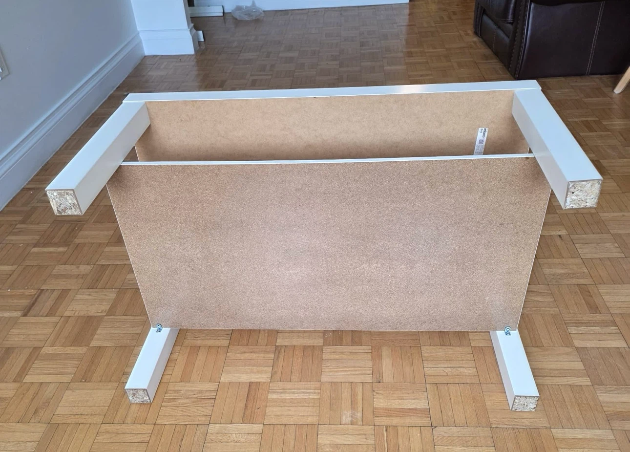IKEA White Coffee Table with Shelf - photo 4