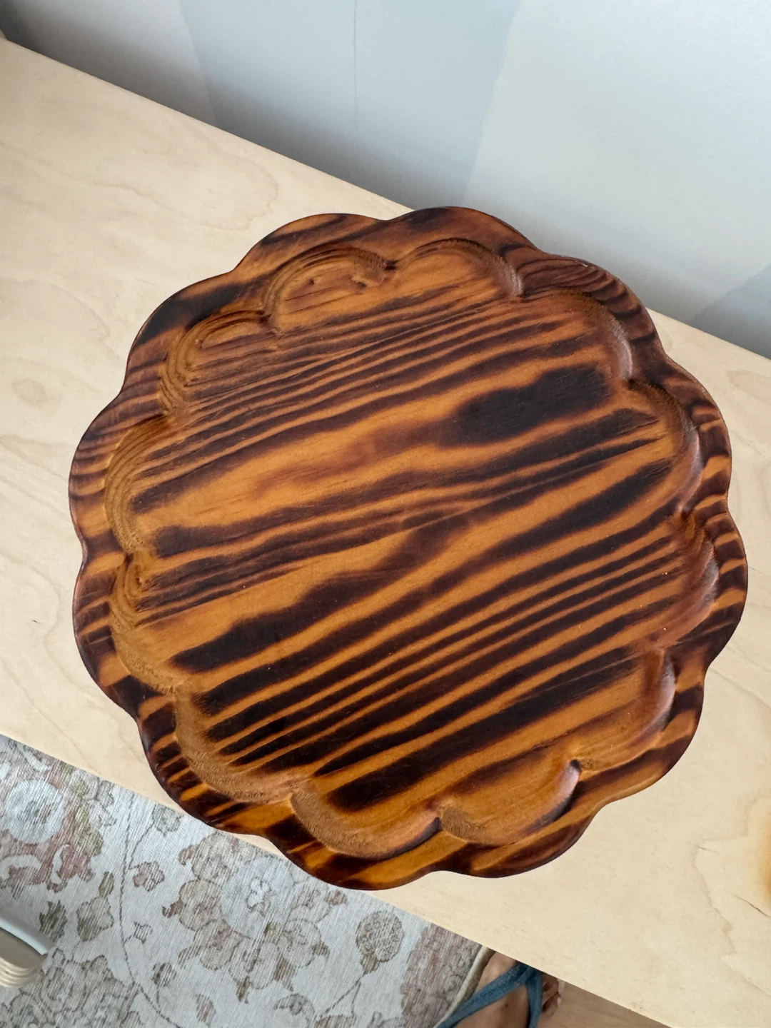 Korean Soban Table: Dol(돌) Wooden Stand, Cake Vase Tray - photo 3
