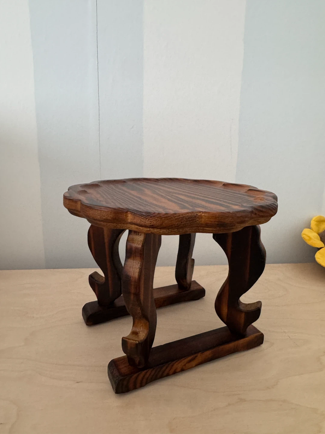 Korean Soban Table: Dol(돌) Wooden Stand, Cake Vase Tray - photo 4