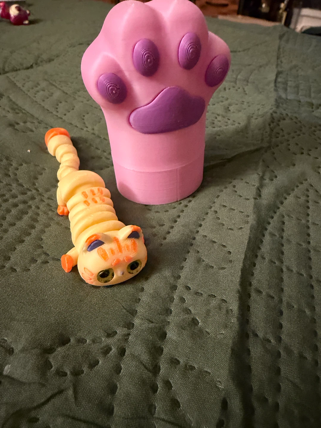 Orange fidget Striped Cat Toy - photo 2
