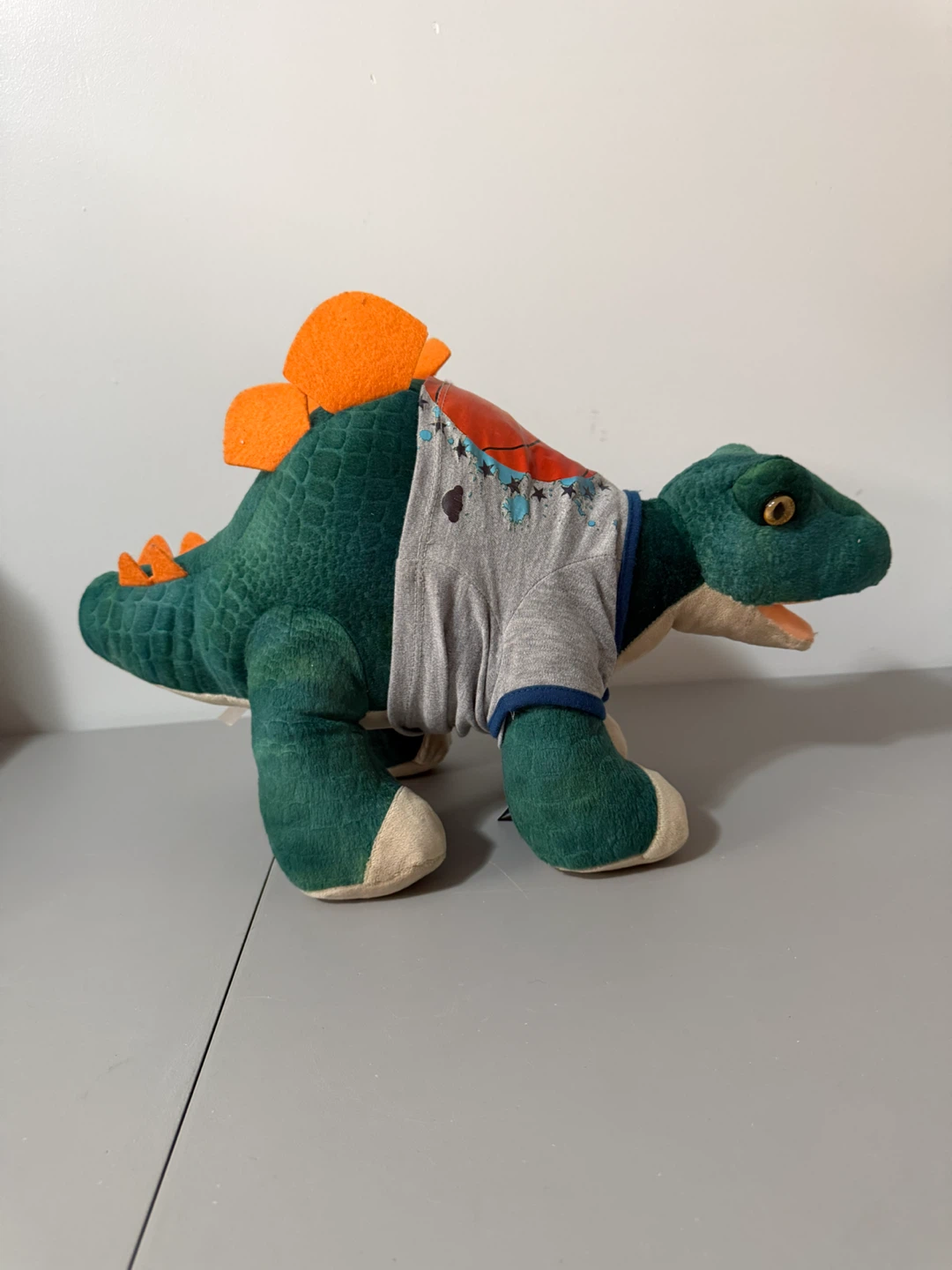 Build-A-Bear Green Dinosaur Plush with Basketball Shirt - photo 2