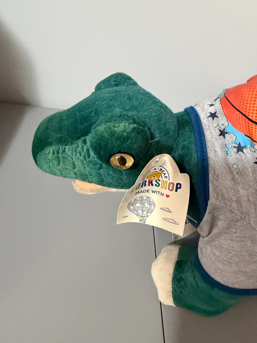 Build-A-Bear Green Dinosaur Plush with Basketball Shirt - photo 5