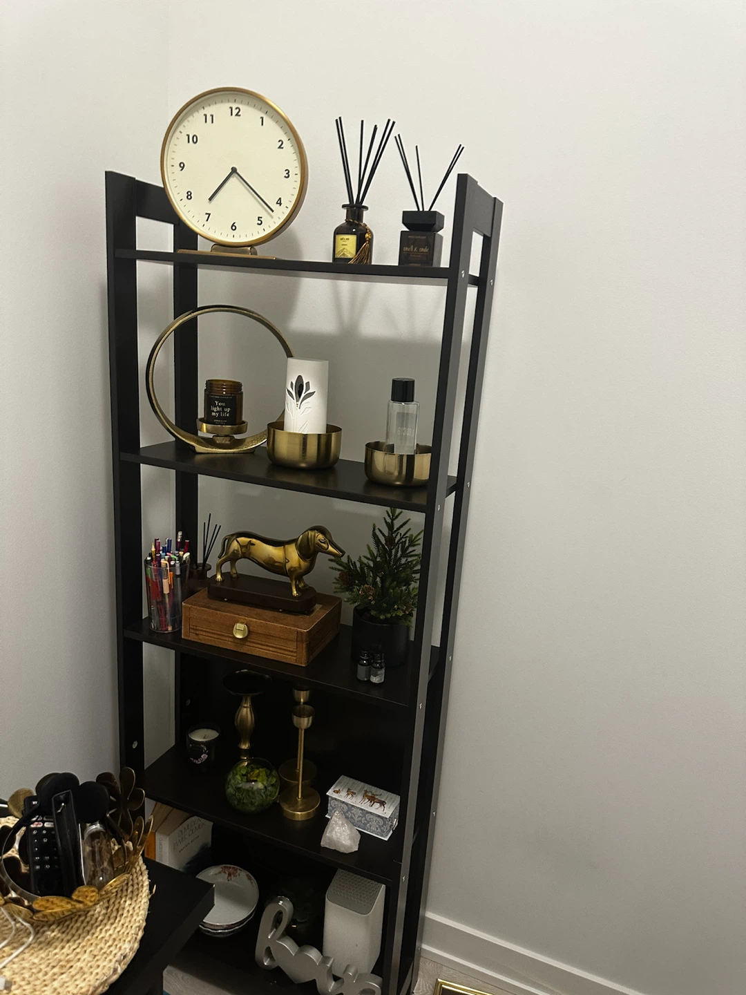 Black 3-Tier Shelf Unit - photo 4
