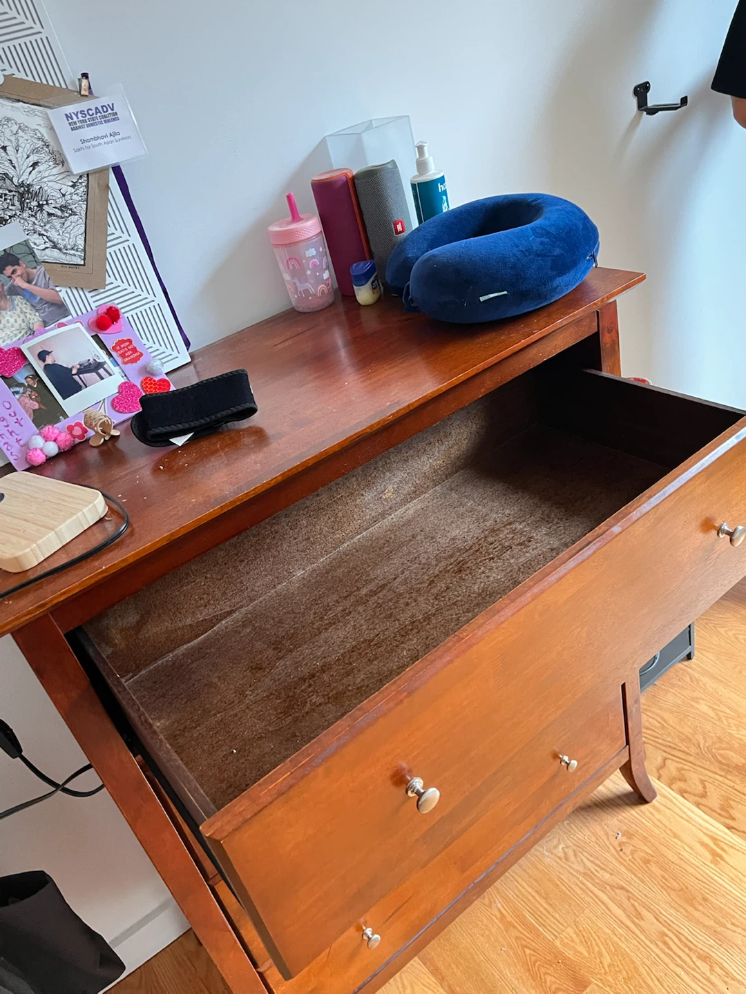 Cherry Wood 4-Drawer Dresser - photo 3